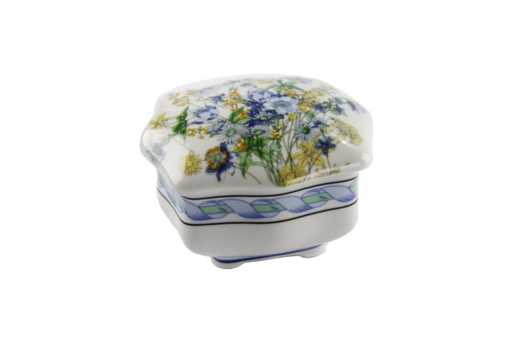 BLUE FLOWER SQUARED BOX