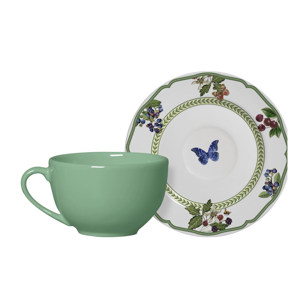 6 PCS TEA CUPS WITH SAUCER