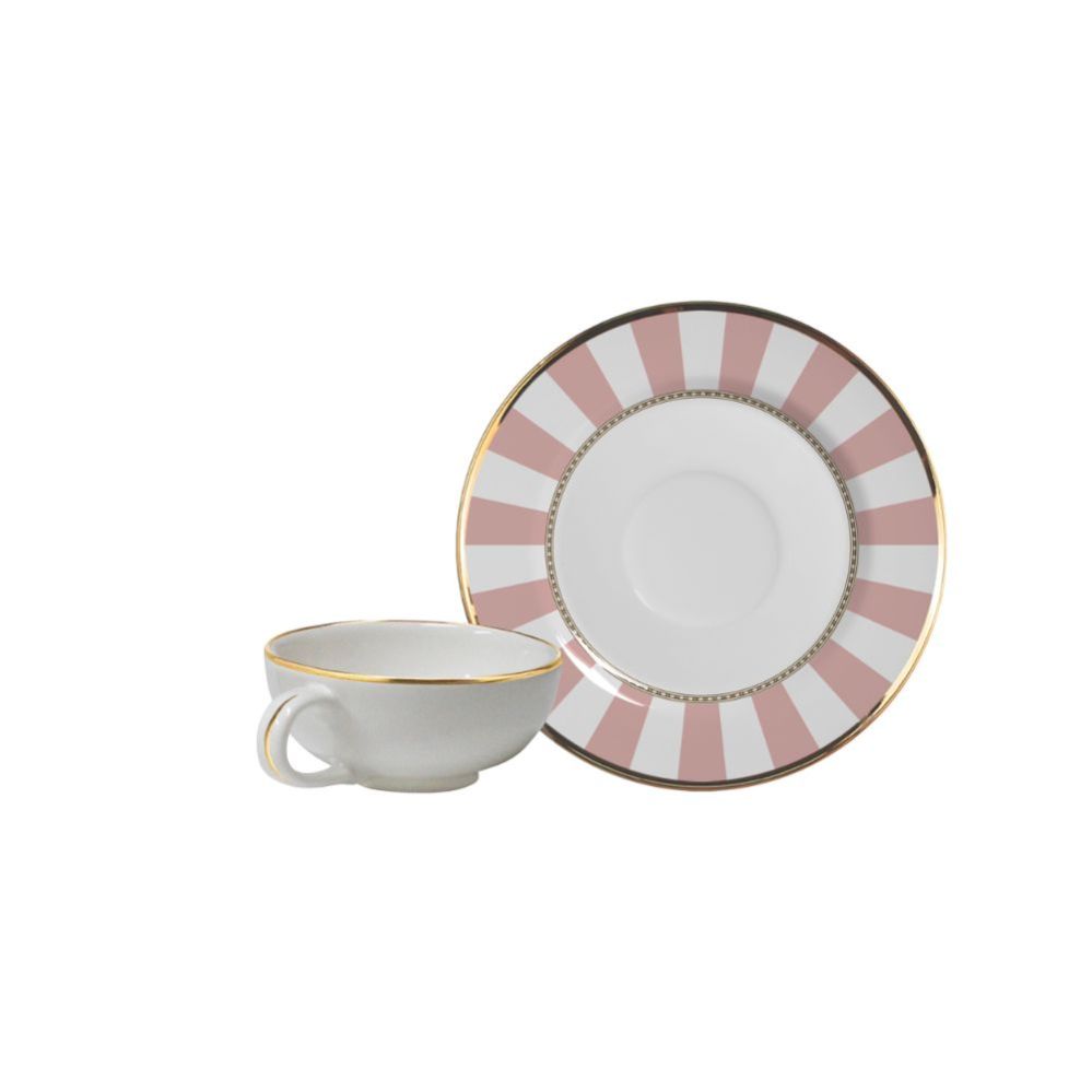 6 PCS TEA CUPS WITH SAUCER