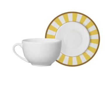 6 PCS TEA CUPS WITH SAUCER