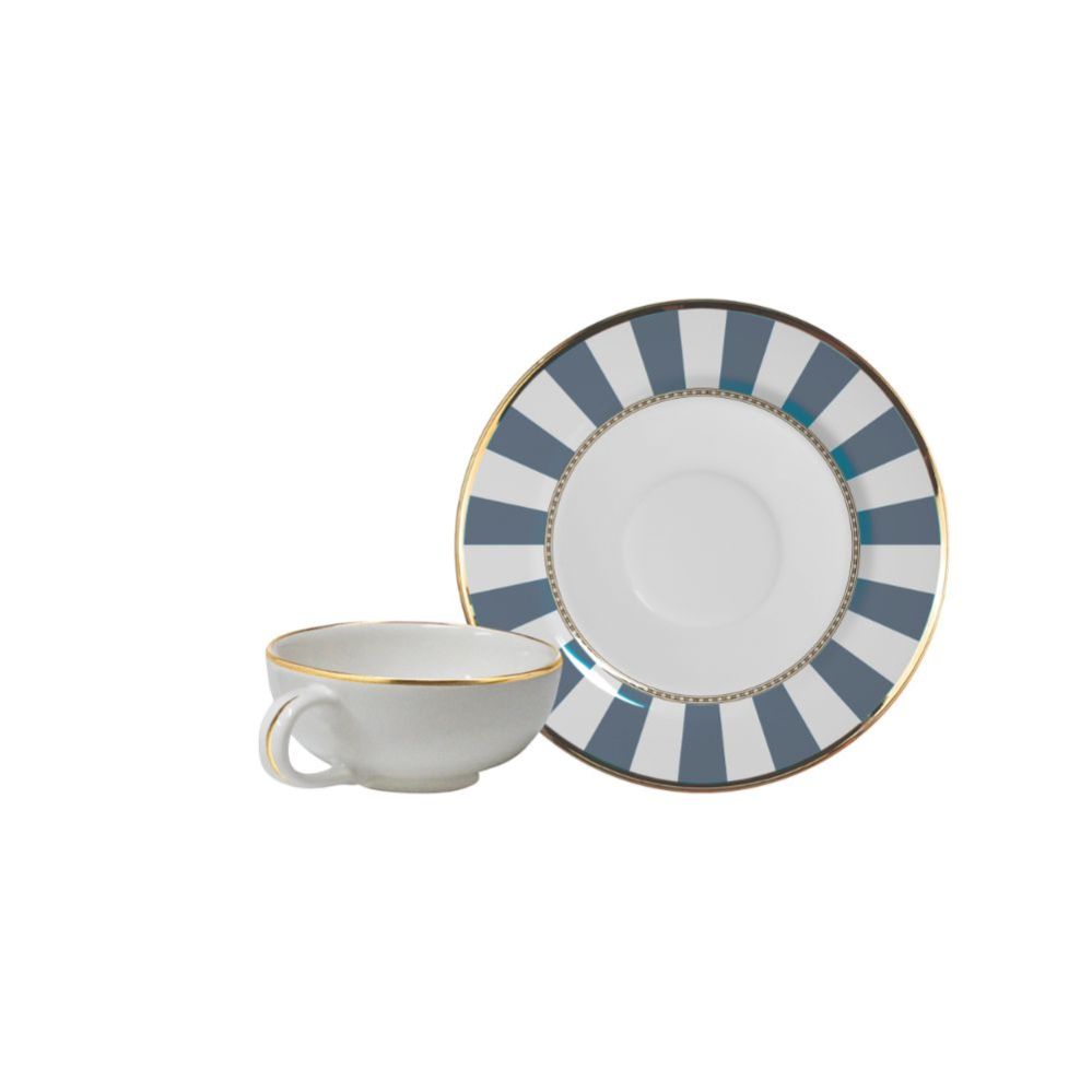 6 PCS TEA CUPS WITH SAUCER