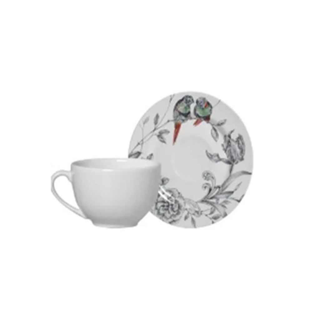 6 PCS TEA CUPS WITH SAUCER
