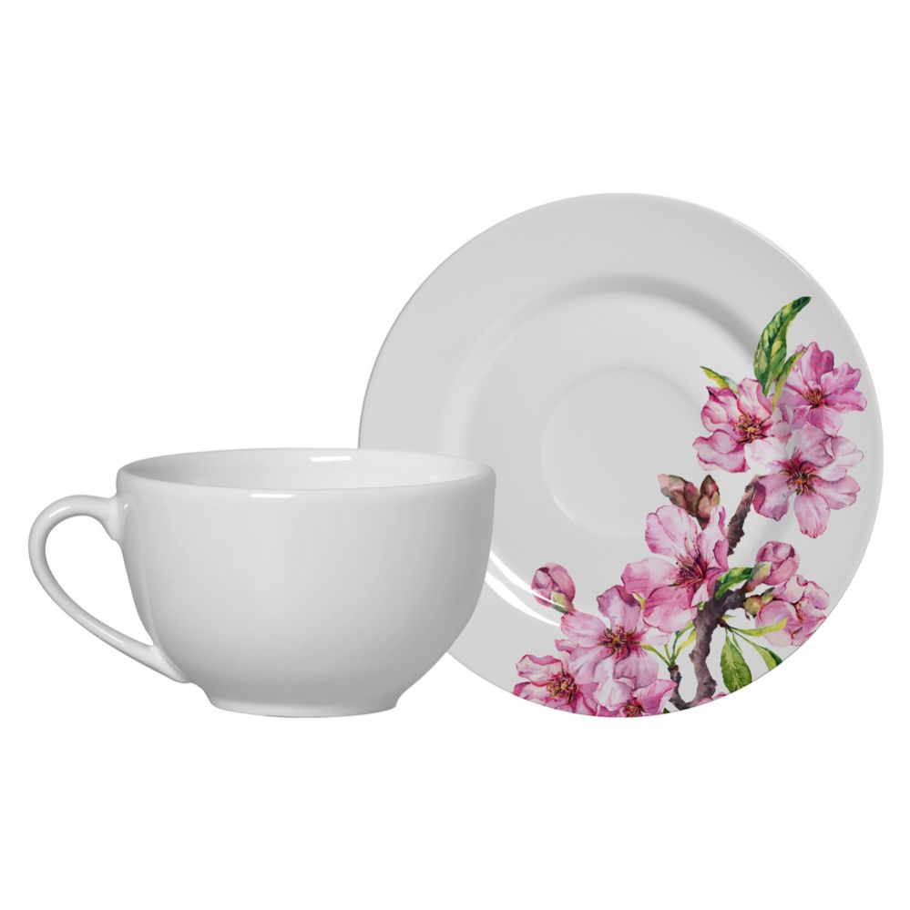 6 PCS TEA CUPS WITH SAUCER