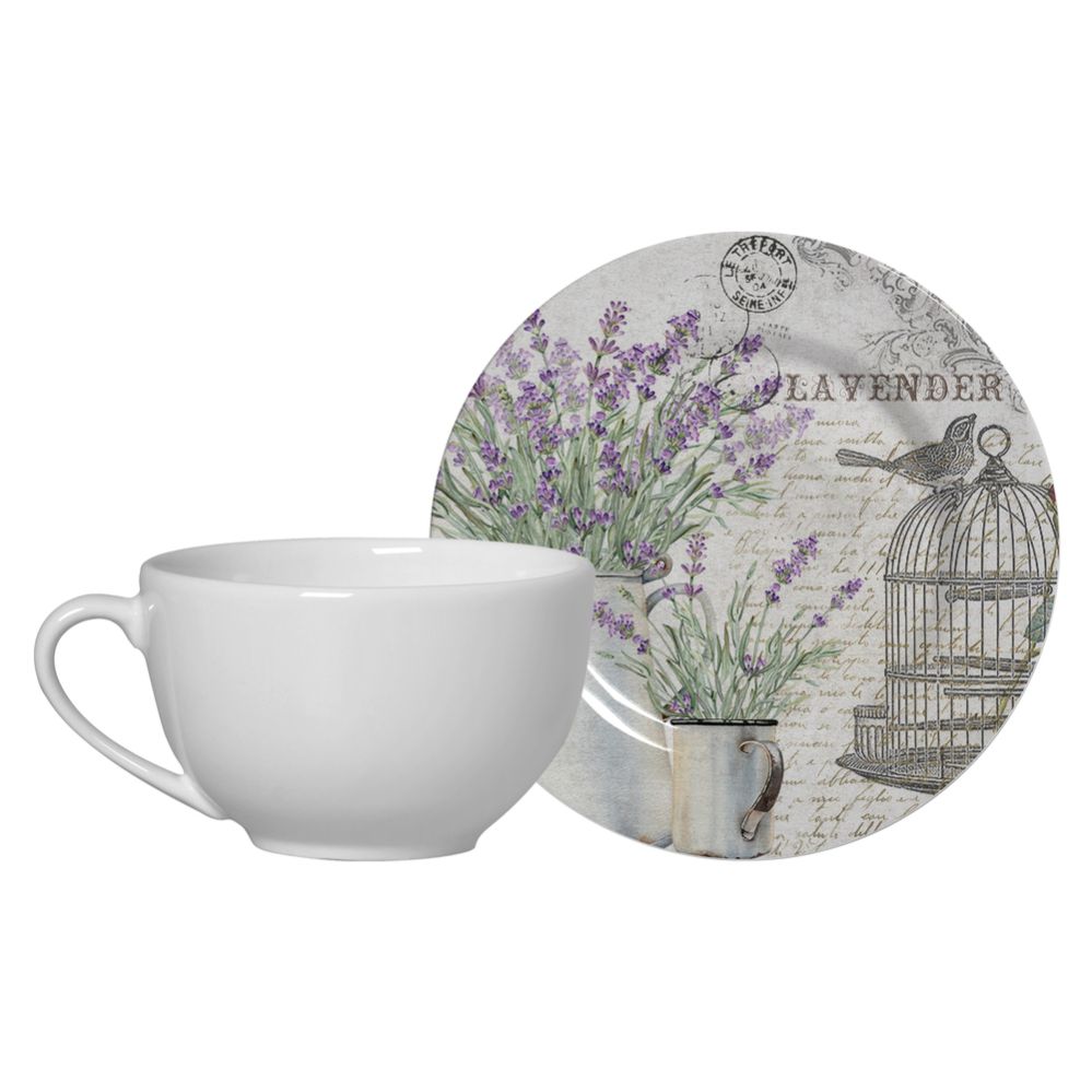 6 PCS TEA CUPS WITH SAUCER