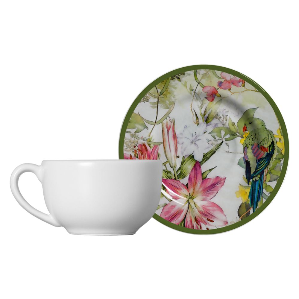 6 PCS TEA CUPS WITH SAUCER