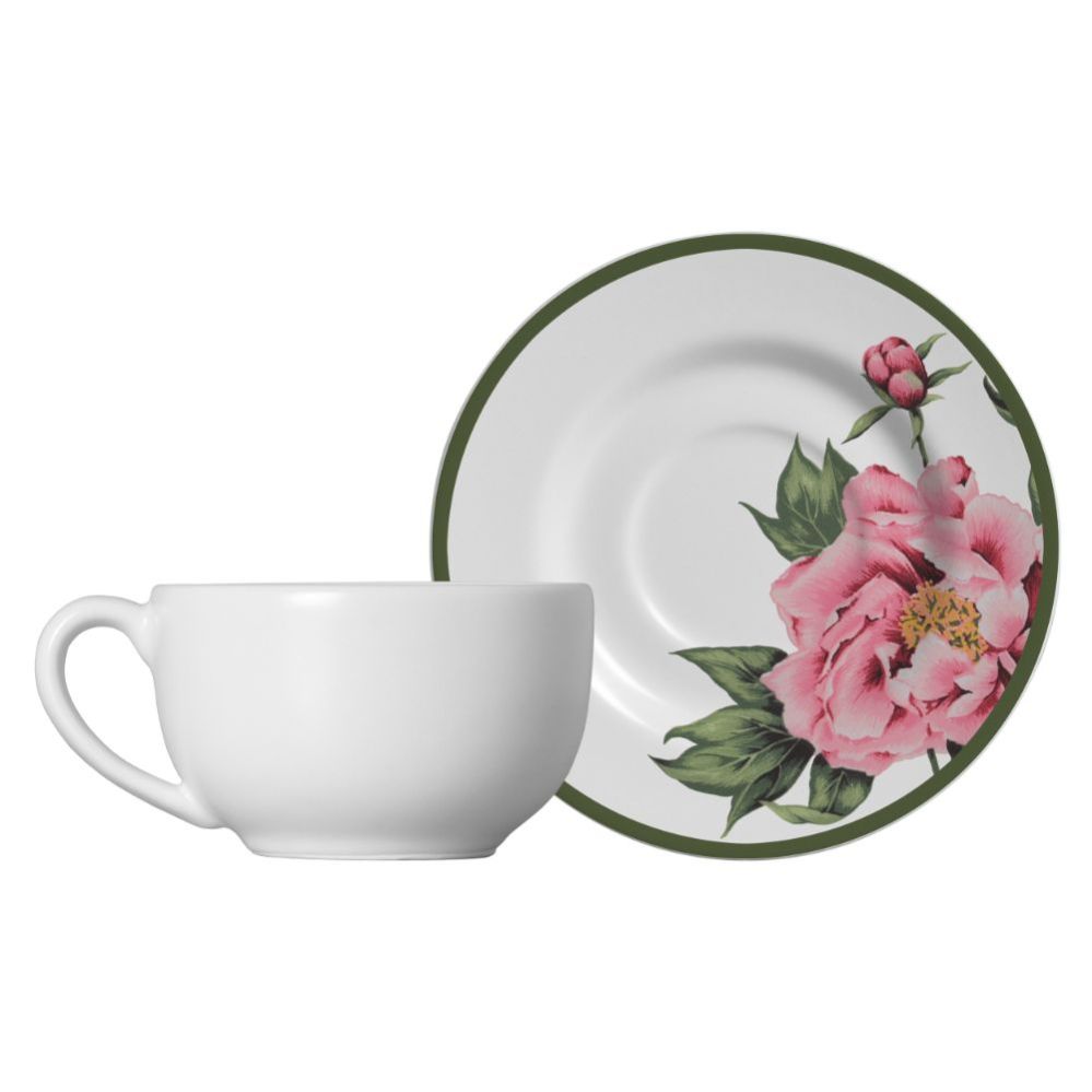 6 PCS TEA CUPS WITH SAUCER