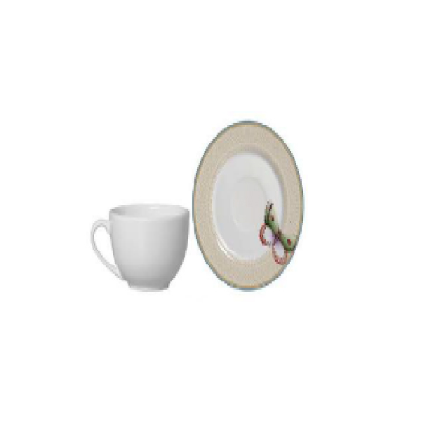 6 PCS TEA CUPS WITH SAUCER