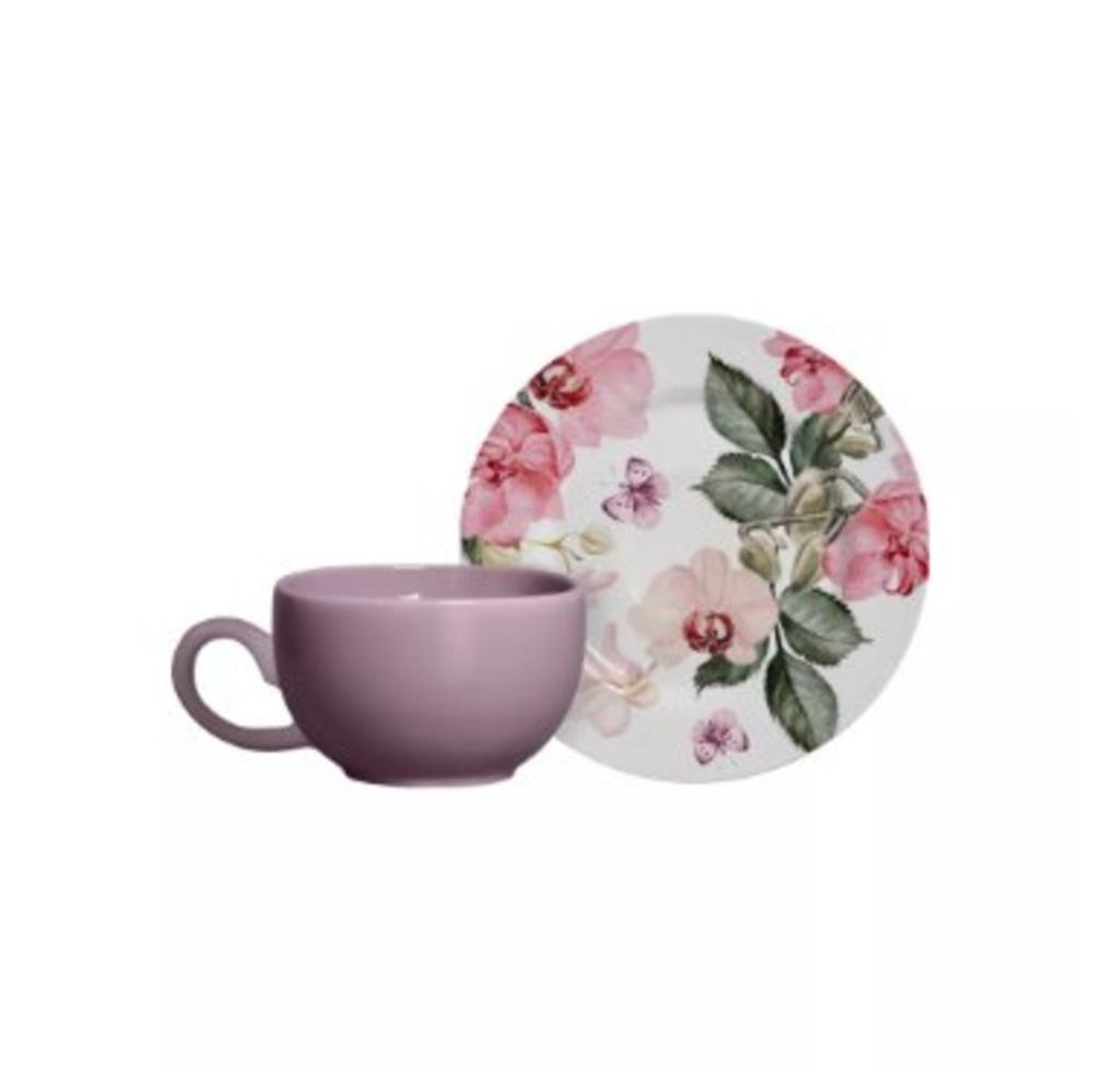 6 PCS TEA CUPS WITH SAUCER