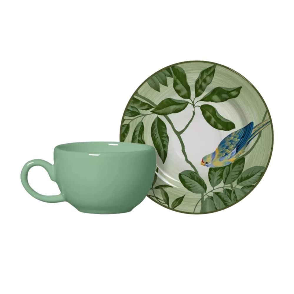 6 PCS TEA CUPS WITH SAUCER