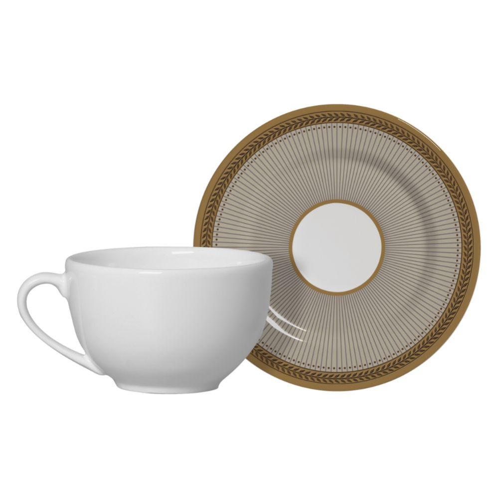 6 PCS TEA CUPS WITH SAUCER