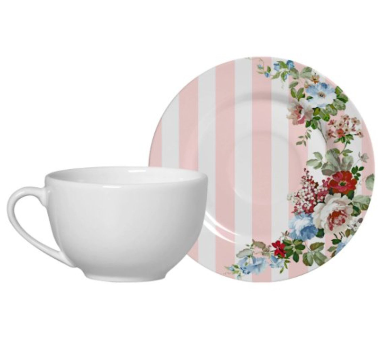 6 PCS TEA CUPS WITH SAUCER