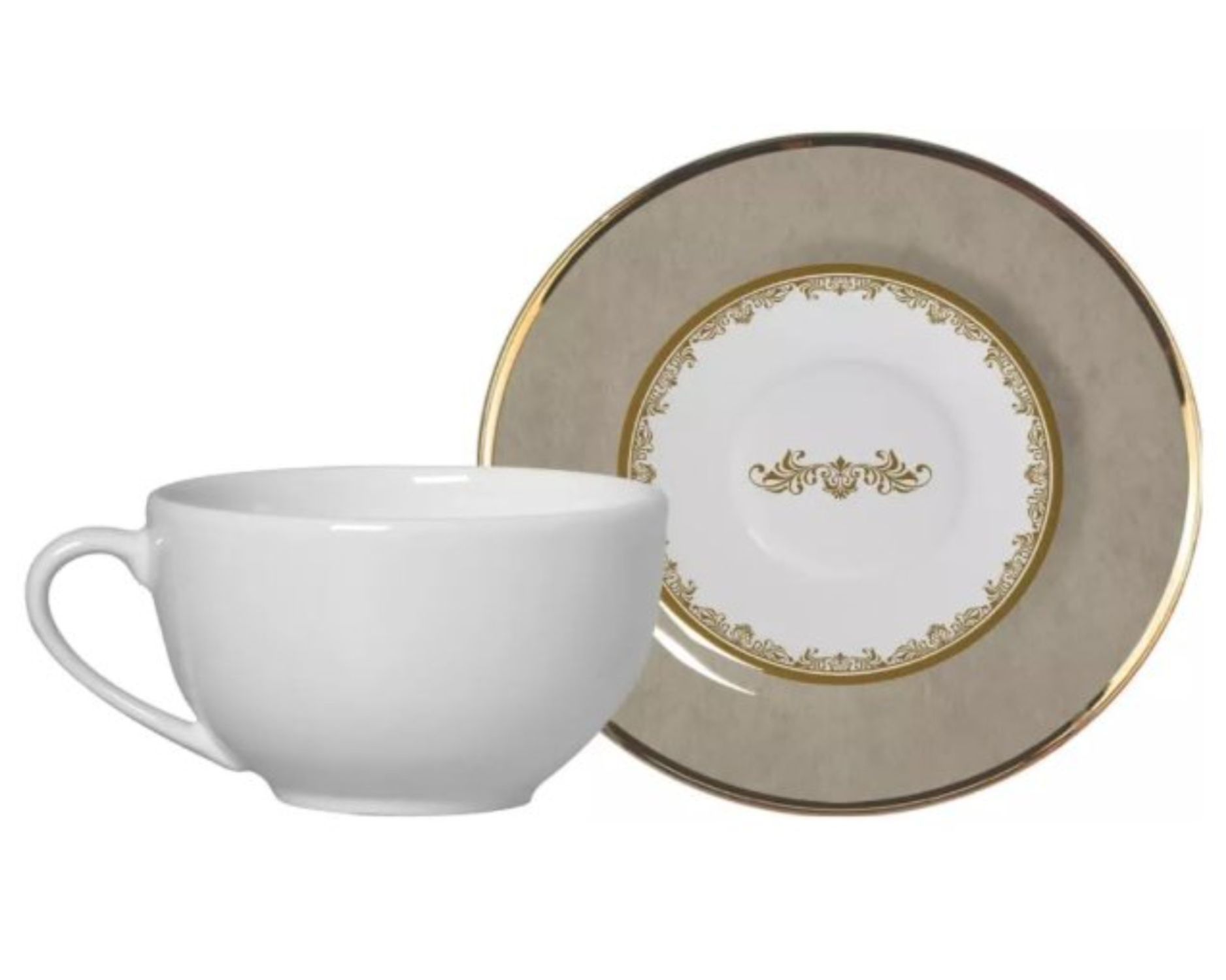 6 PCS TEA CUPS WITH SAUCER
