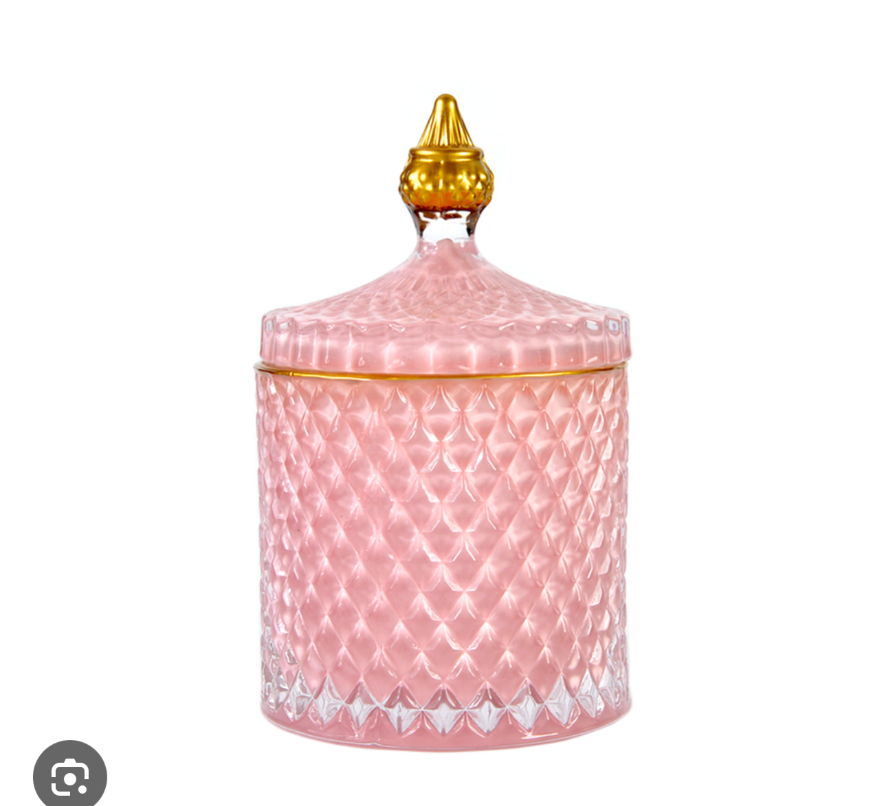 Glass Pink - Gold - 10,5 x 17,5 cm Candle