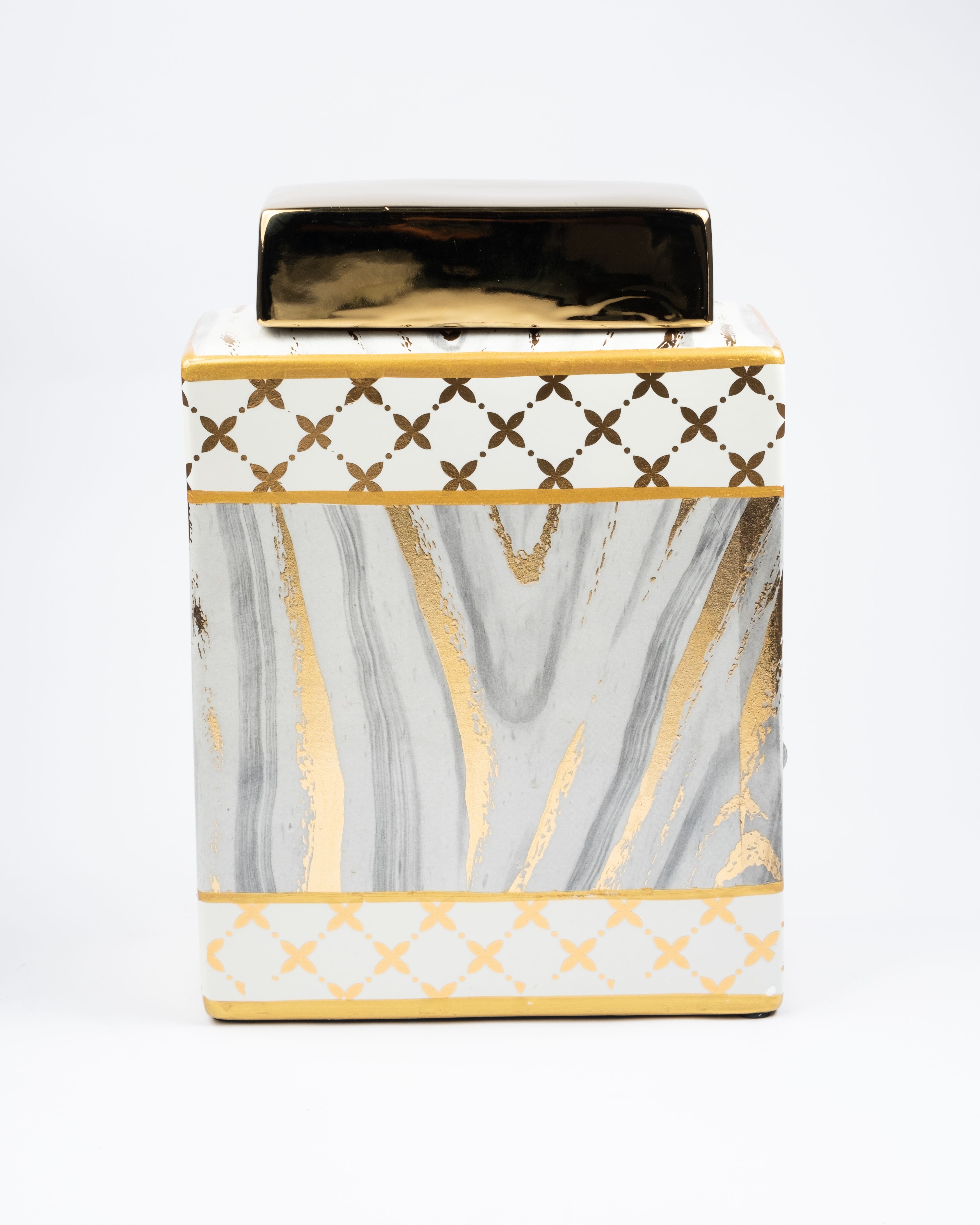 Gold Line Ceramic Vase