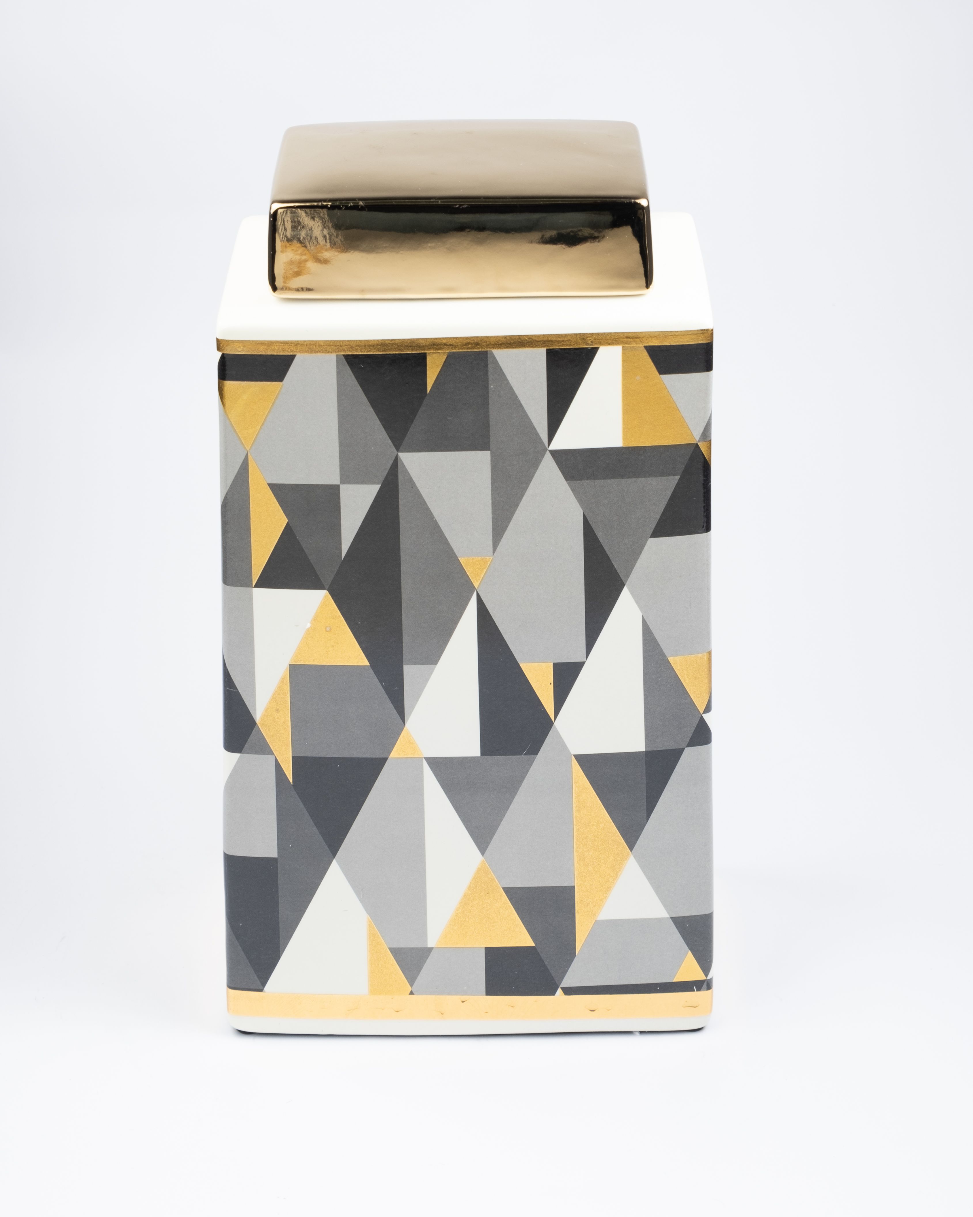 Diamond Pattern Ceramic Vase