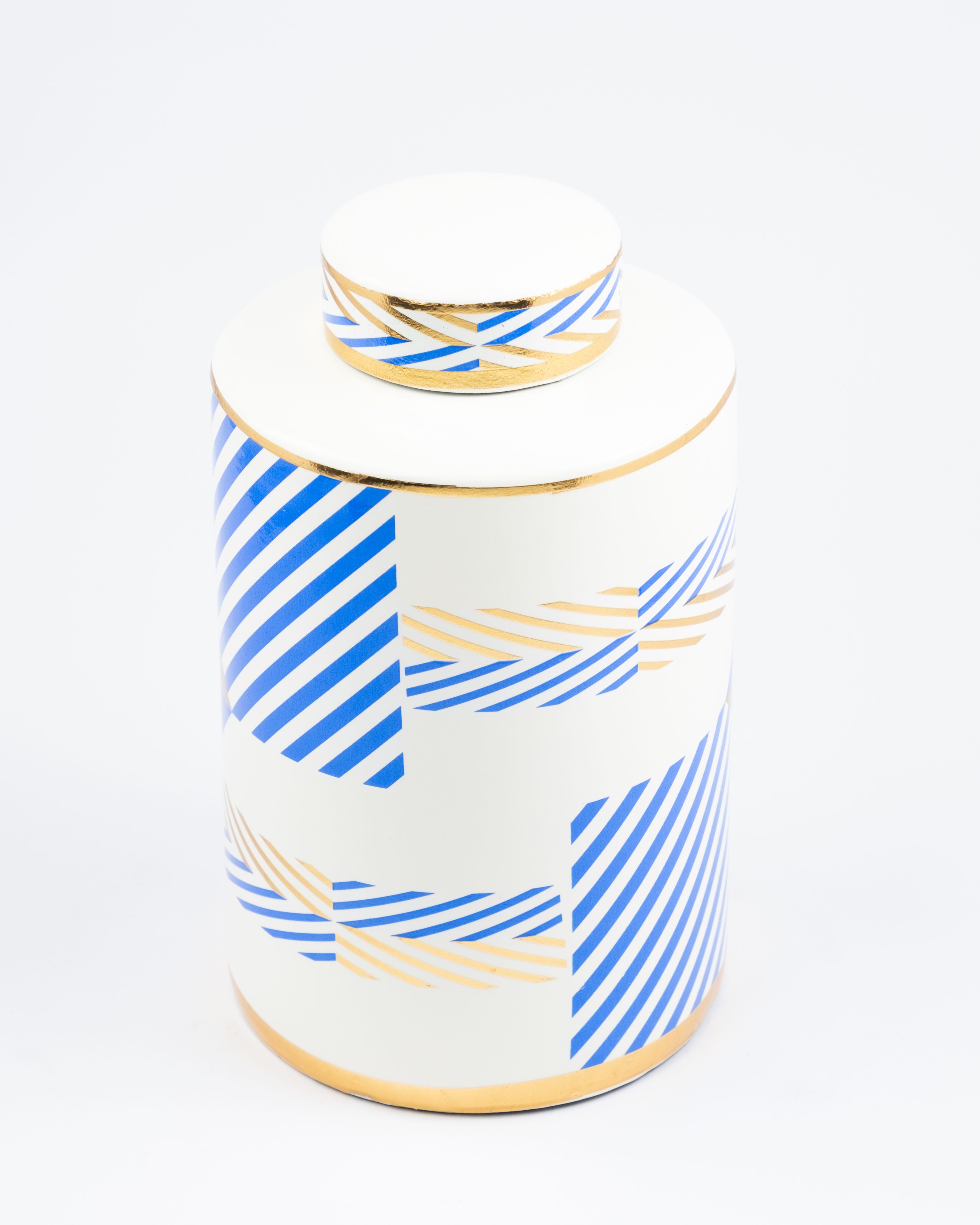 Blue Wave Ceramic Vase