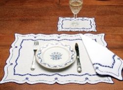 Linen Napkin Set Of 2- Blue