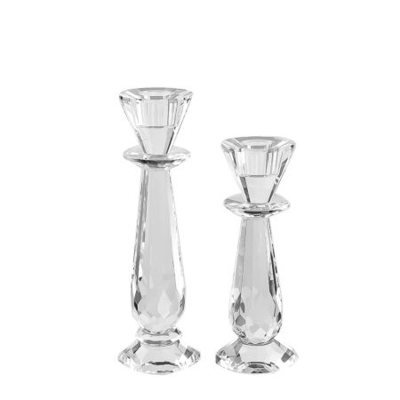 CRYSTAL CANDLE HOLDER SET OF 2